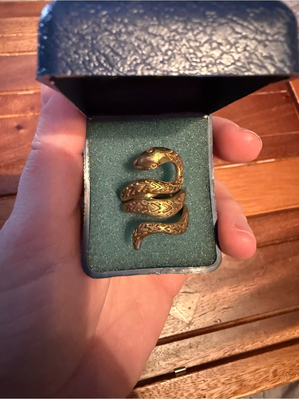 Adjustable snake ring